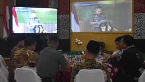 Dandim Demak Bersama Jajaran Forkopimda Menyaksikan Acara Puncak KASAD