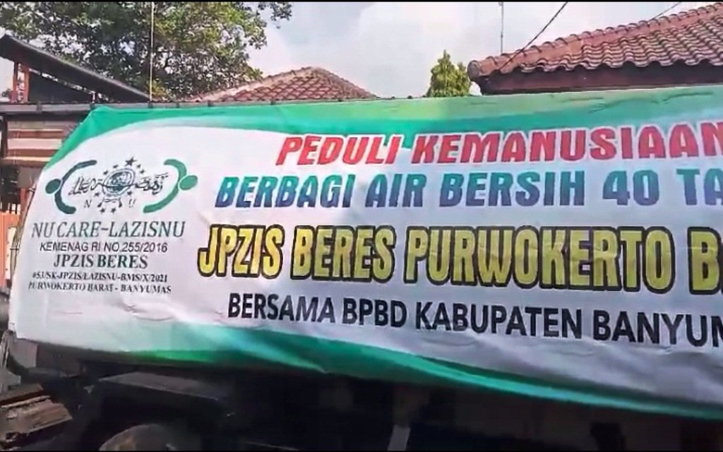 24 Jam Atasi Dampak Kekeringan, JPZISNU Beres Bersama BPBD Banyumas ...